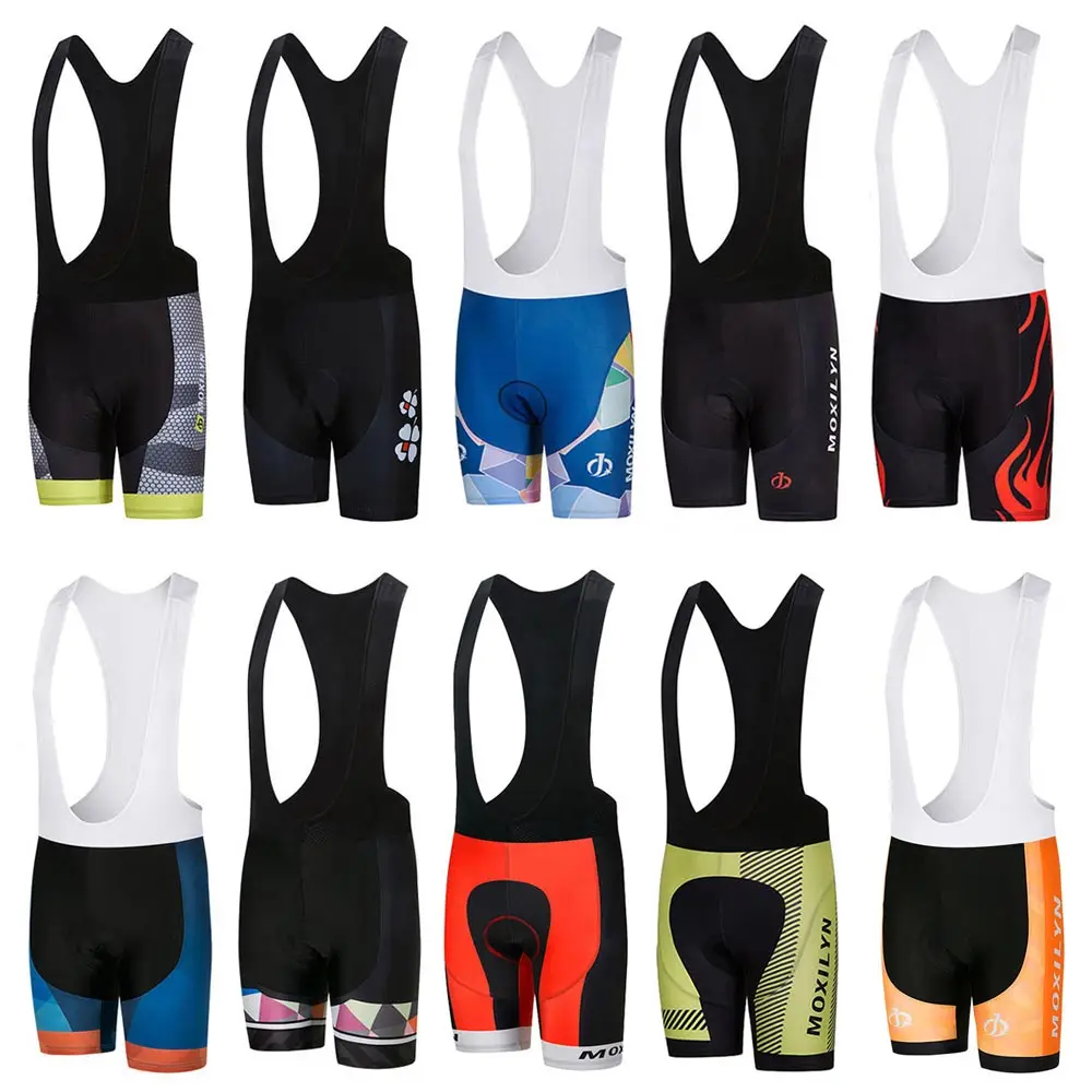 Moxilyn Bike Bib Shorts Men Women's Cycling Shorts 20D Padded Bib Shorts Pro Clothes Team MTB Mountain Road Bicycle Bottom