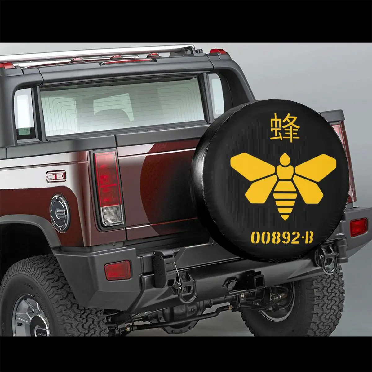 Breaking Bad Golden Moth Chemical 00892-B Spare Tire Cover Case Bag for Jeep Heisenberg Bee Car Wheel Protectors Accessories