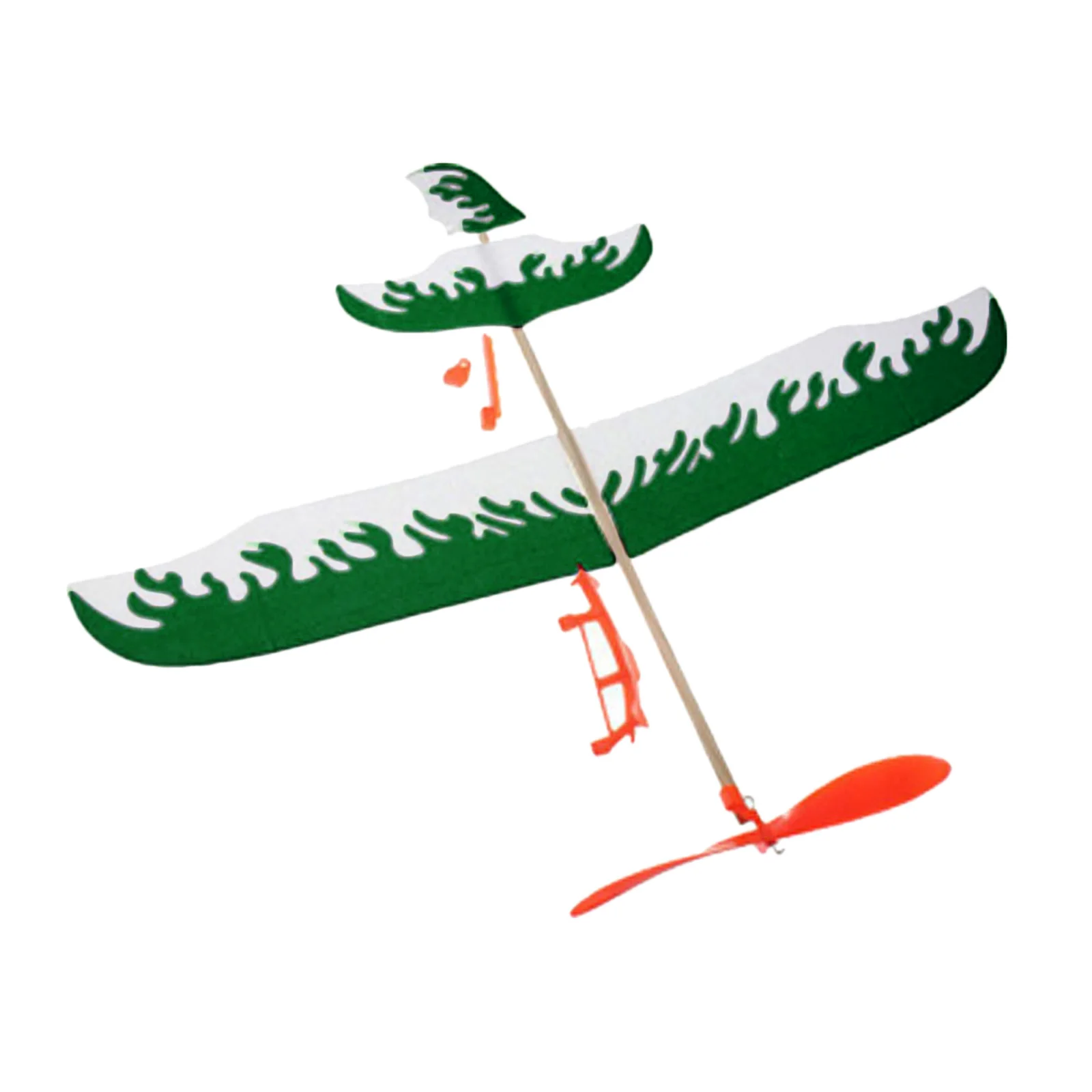 Hand Launch Rubber Power Plane Kids DIY Model Airplane Foam and Plastic Aircraft Model Kit for Outdoor Activities