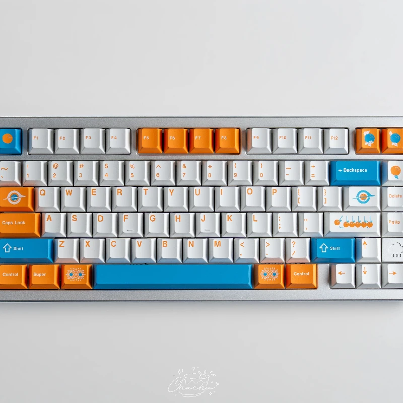 Key Kobo Citrus Relativity Keycaps Set Custom ABS Cherry Profile 1.5mm Keyboard Caps UV Cap for Mechanical Keyboard Accessories