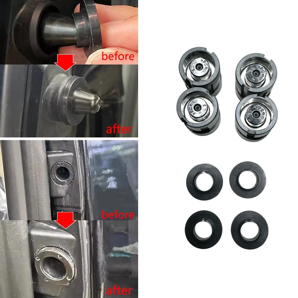 4x Car Middle Door Abnormal Noise Elimination Block Fit For Mercedes Vito W447 2015 - 2021 For V-Class V220 V250 V260 W447 2015+