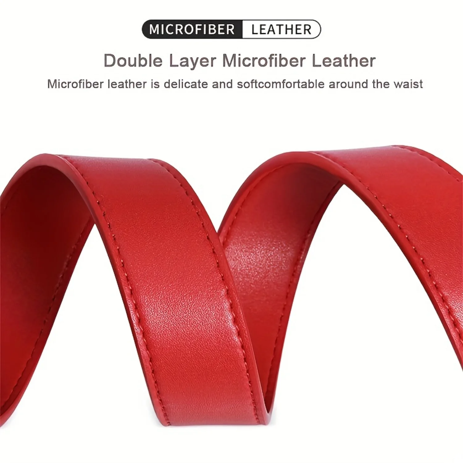 Ceinture de golf en cuir Élsolide pour femme, à la mode, avec structure polyvalente, parfaite pour 03/Life