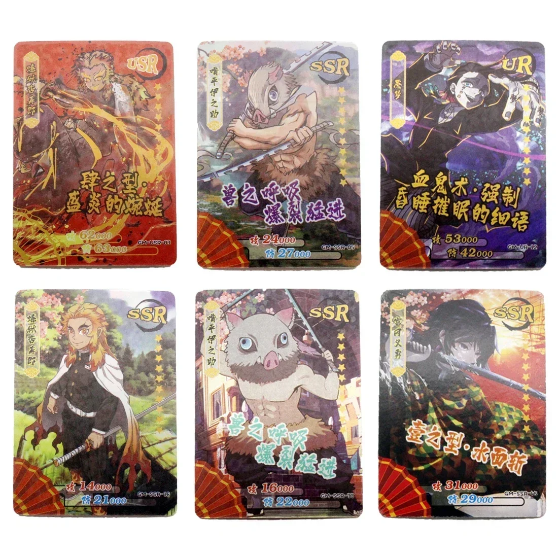 2023 New Original Demons Slayers Collection Card TCG Game Cards Table Toys for Family Children Christmas Halloween Gift