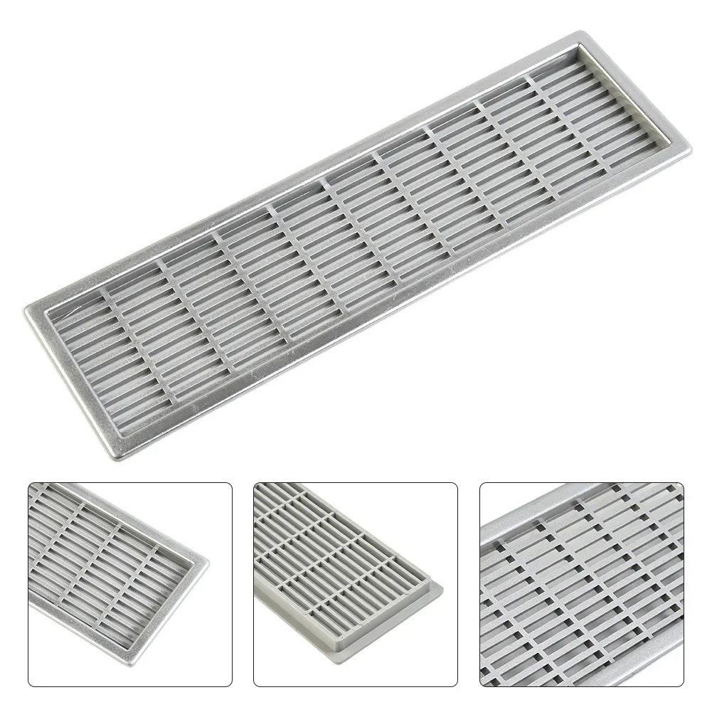 Computer Cabinets For Wardrobes Shoe Cabinets Ventilation Grille Rectangular Hole Silver / Black 1pc Mesh Plastic