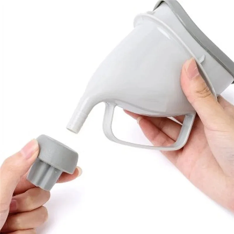 في الهواء الطلق المحمولة البول المرحاض المعونة سيارة السفر الكبار المبولة للرجال النساء الأطفال قعادة قمع التبول التخييم مرحاض الطوارئ #3