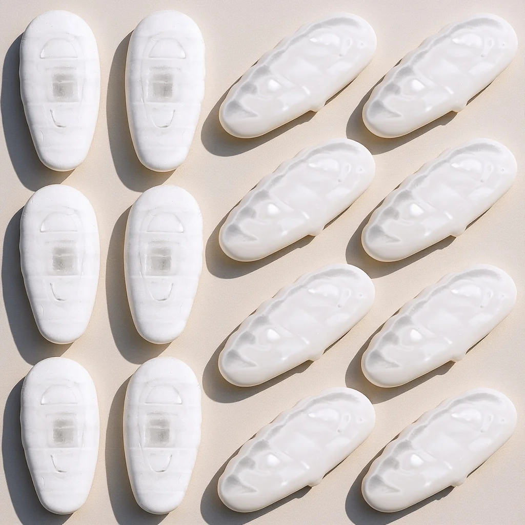

20Pairs Silicone Nose Pads for Glasses Replacement Nose Pieces Anti-Slip Fit Comfortable Wear Resistant Eyewear Accessories