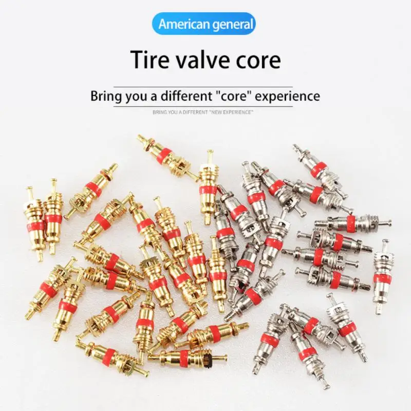 Copper Valve Core Car Motorcycle Bike Tire Valve Core American/US Vacuum Tyre Valve Stems Core Remover Auto Accessories