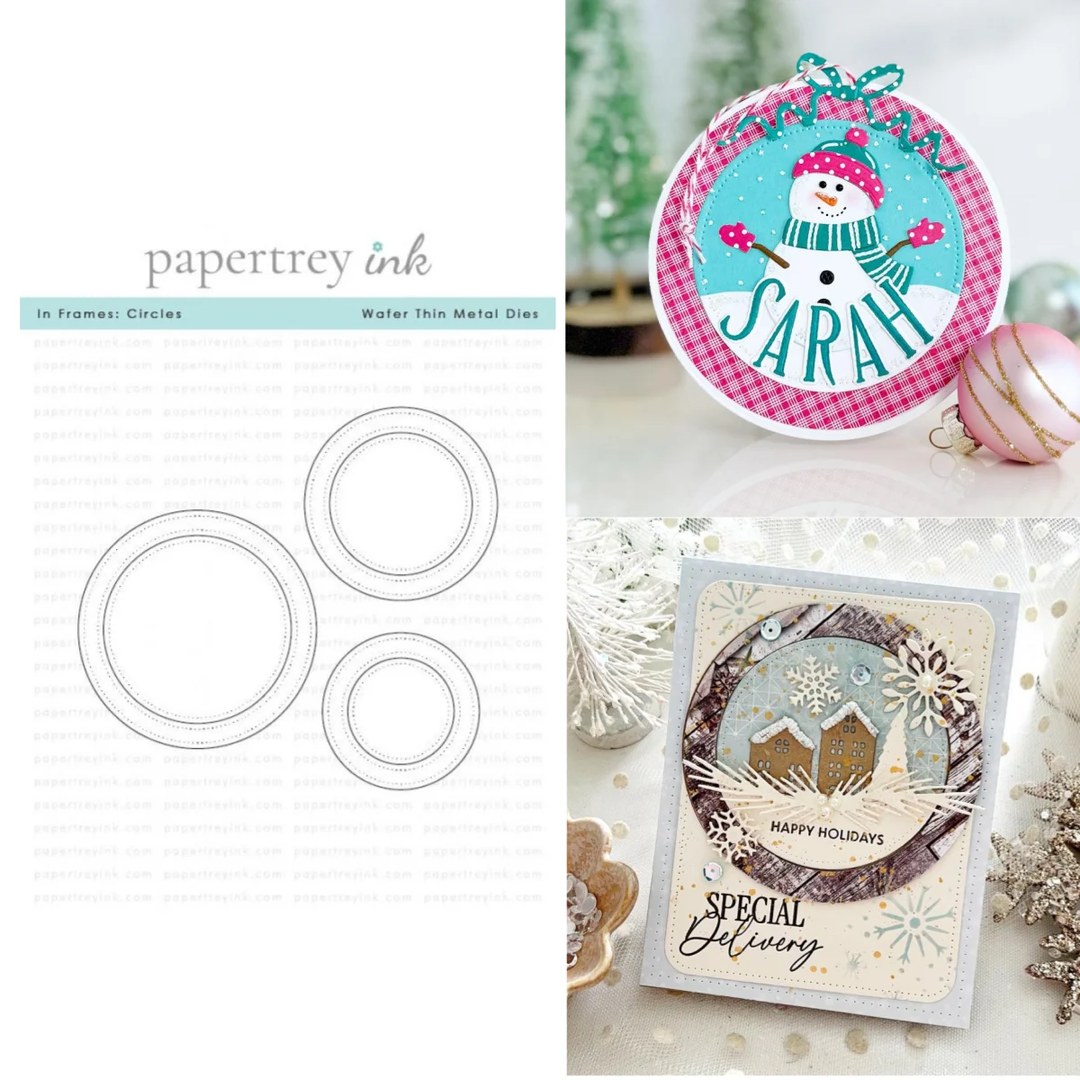 

Christmas 2025 Snowman Christmas Wishes Ornament Tags Metal Cutting Dies Clear Stamps For DIY Scrapbook Template Decoration