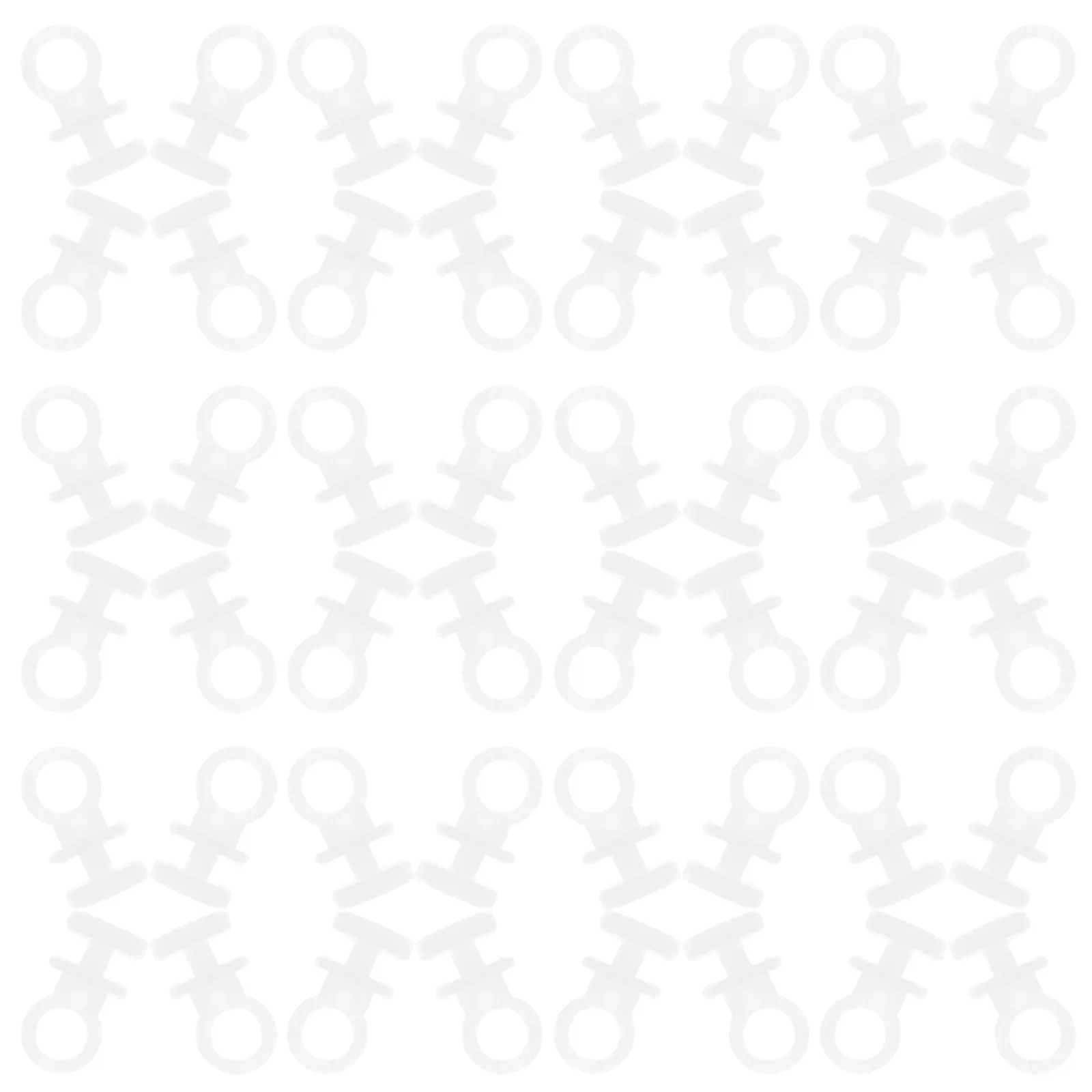 120Pcs Curtain Track Carrier Hooks Plastic Glide Rollers for Ceiling Rail Window Shower Replacement