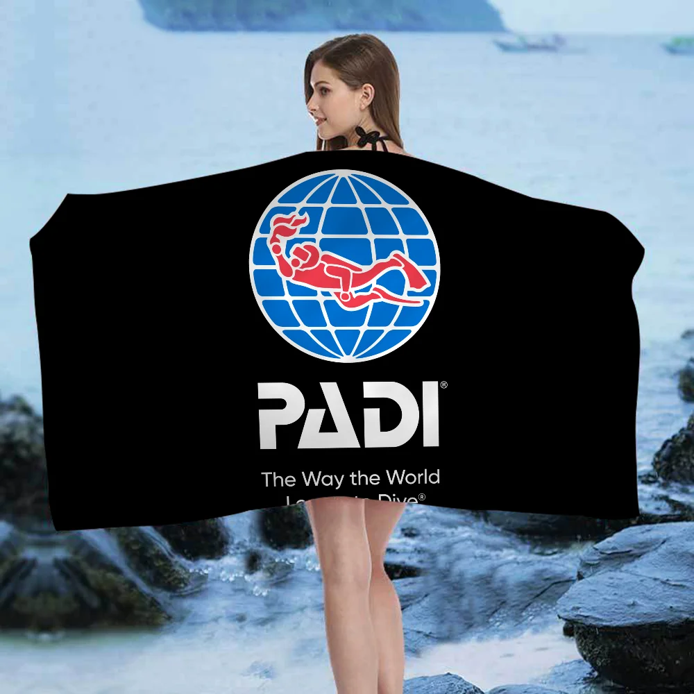 PADI Towel Microfiber Beach Towel Absorbent Quick dry Soft Yoga Swimming Resort Mountain Climbing Towel