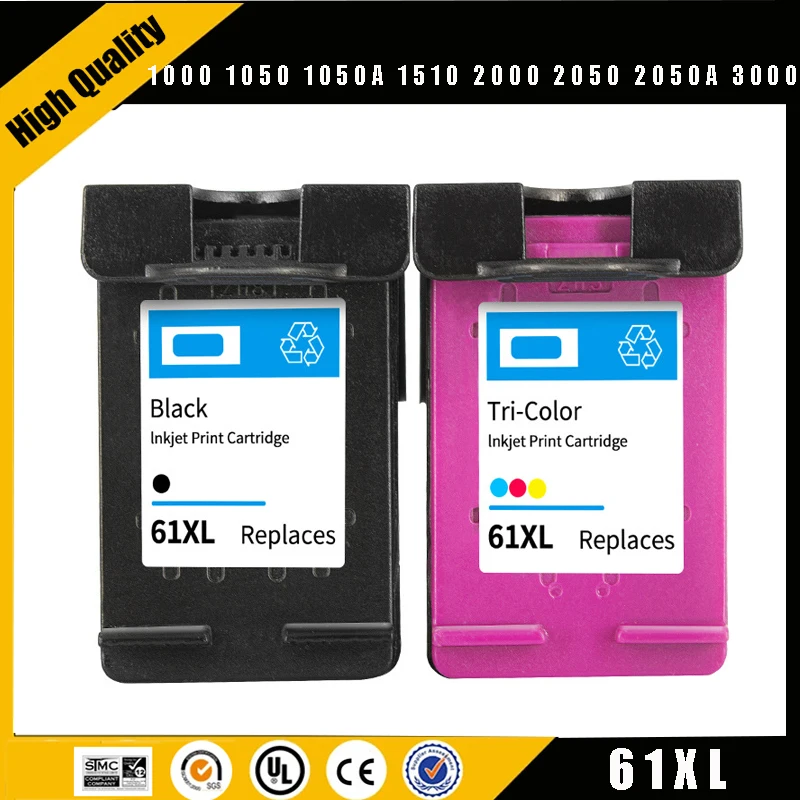 

Картриджи для принтеров, картриджи Einkshop для HP 61XL, Hp61, HP Envy 4500, 4502, 5530, Deskjet 1050, 2050, 3050, 3054, 3000, 1000
