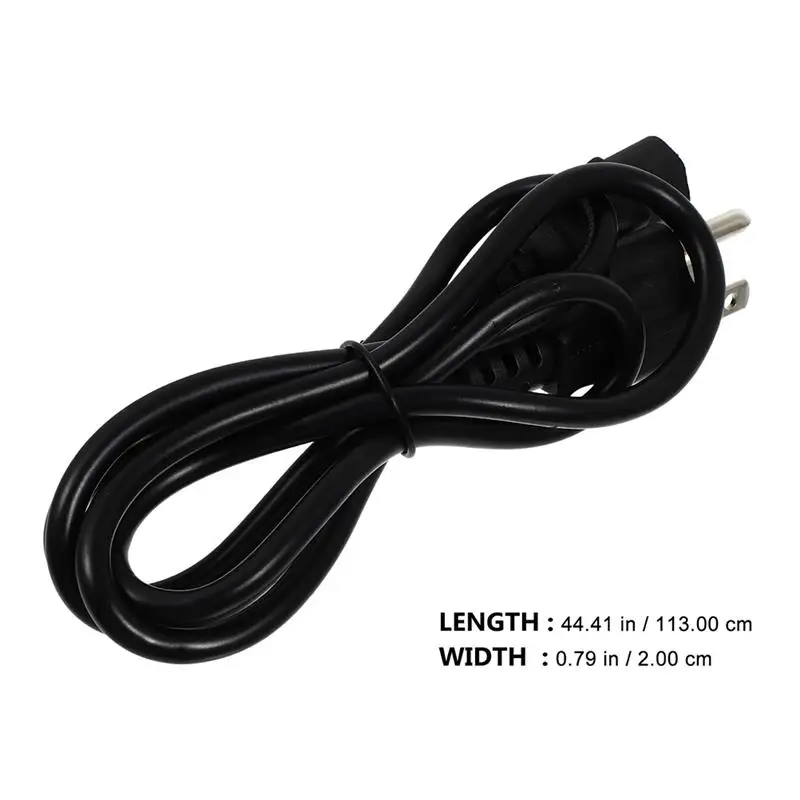 10Pcs AC Power Cord Pure Copper 3-Prong Power Cord US Plug For Desktop Monitor Computer PC