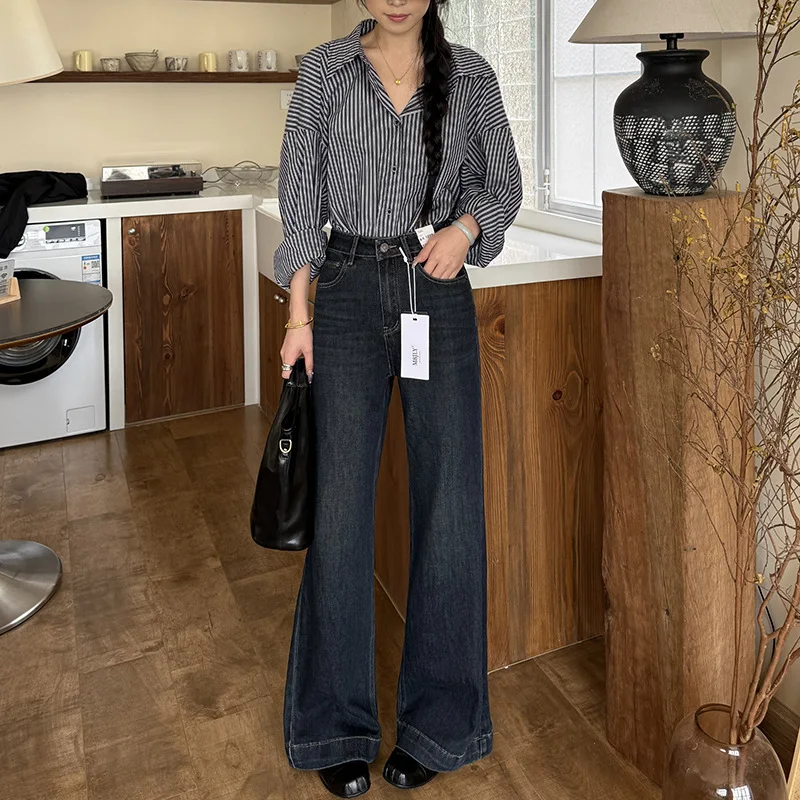

Women's Flared Jeans Goddess 2025 Fall Hot Girl Slimming High-waisted Stretchy Pants