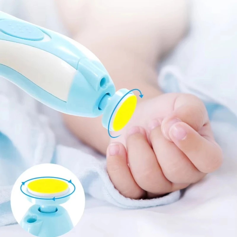 1 Set Multifunctional Electric Baby Cutter Trimmer Manicure Tool Set Baby Trimmer Baby Nail File Clippers Toes Fingernail C89 - view 2