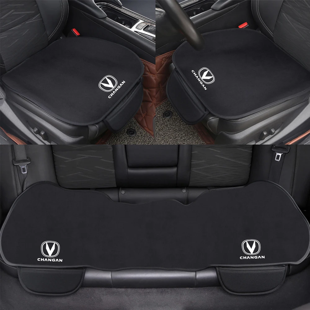 3Pc/Set Car Front Back Seat Cushion Protector Pad For Changan Ev300 Phev Cs95 2020 Cx70 Cs55 Filter Cs85 2022 Cs35 Cs75 Plus