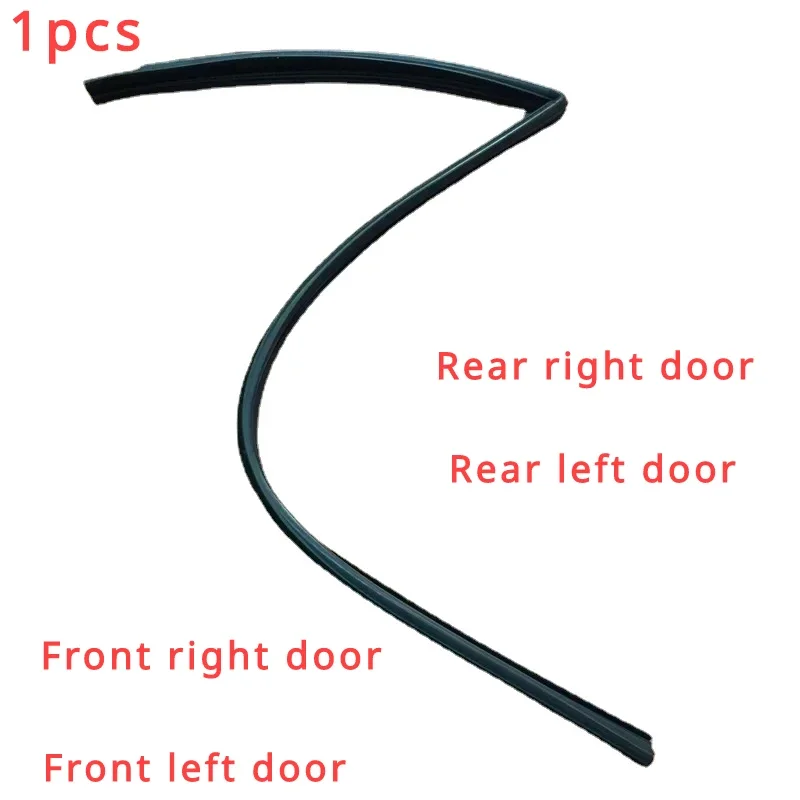 1pcs For Santana Santana 99 Front Rear  06Y of 2000 on the front left door frame mud tank door glass seal / strip