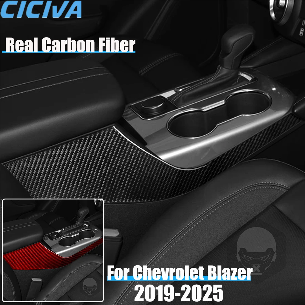 

Автомобильные аксессуары из настоящего углеродного волокна, центральная накладка на подлокотник, мягкая наклейка для Chevrolet Blazer 2019 2020 2021 2022 2023 2024 2025