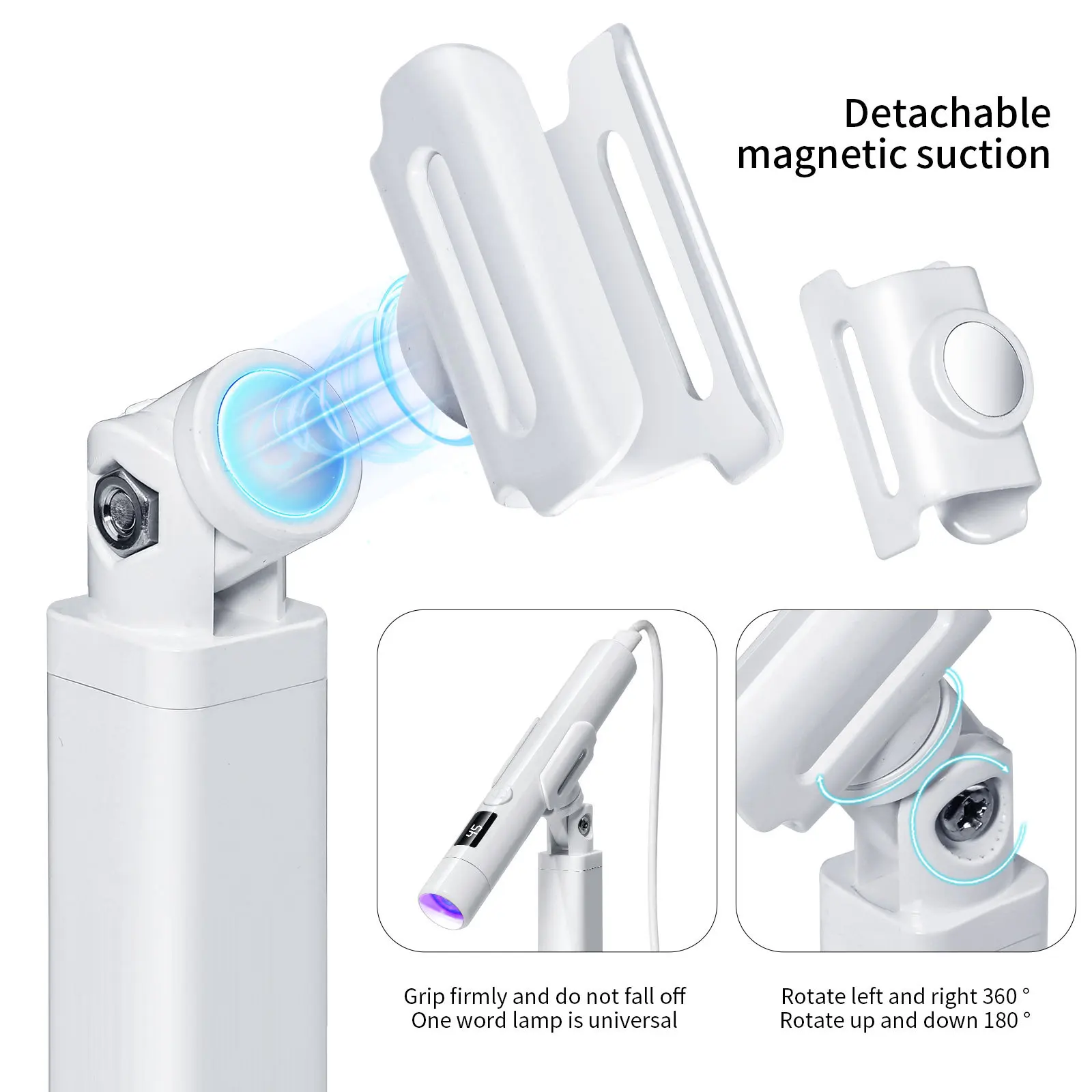 Lampada per unghie UV portatile a LED Mini lampada per unghie UV per manicure Lampada da supporto per asciugatrice per unghie Lampada professionale per asciugare le unghie a raggi ultravioletti