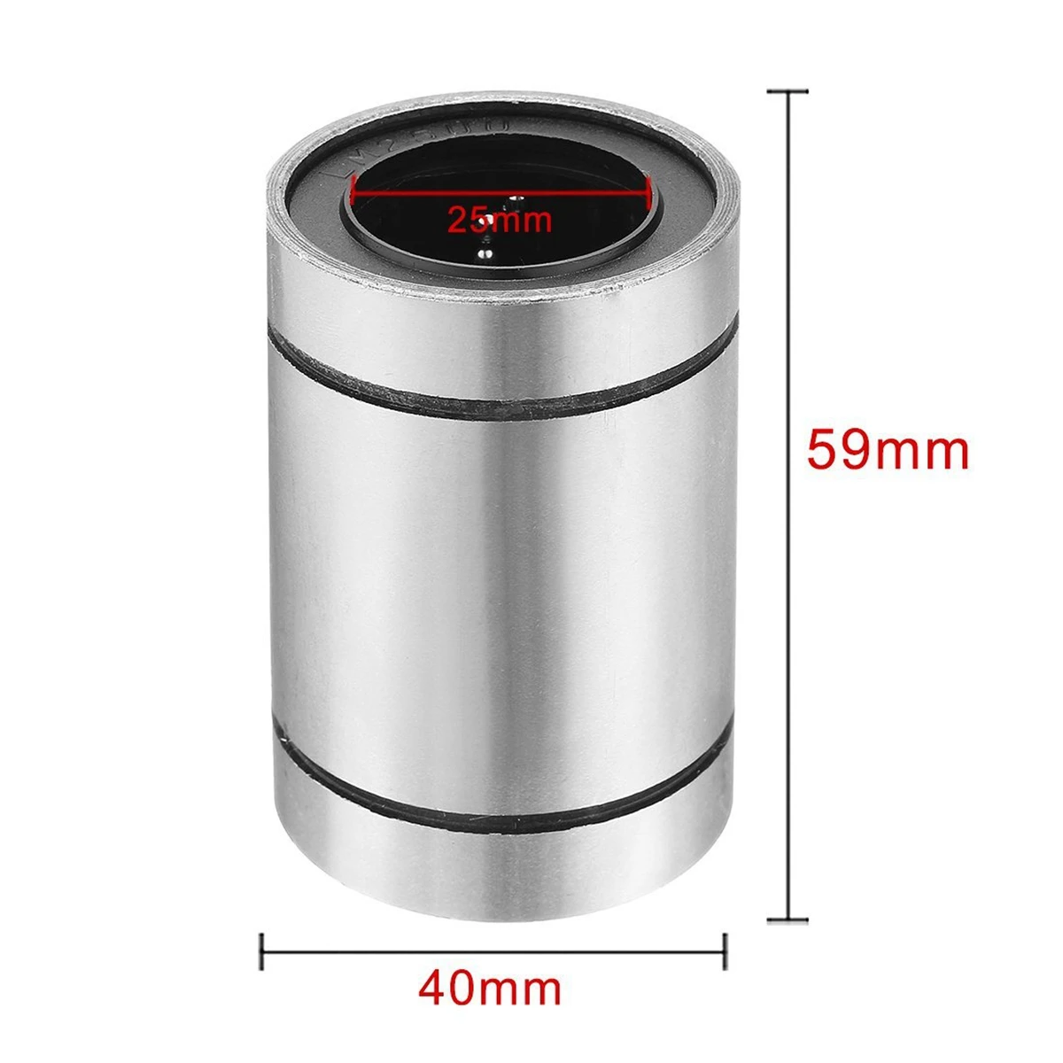 AB06 5 قطعة مزدوجة الجانب سدادة مطاطية الحركة الخطية الكرة تحمل جلبة LM25UU 25 مللي متر x 40 مللي متر x 59 مللي متر و LM20UU 20X32x42 مللي متر