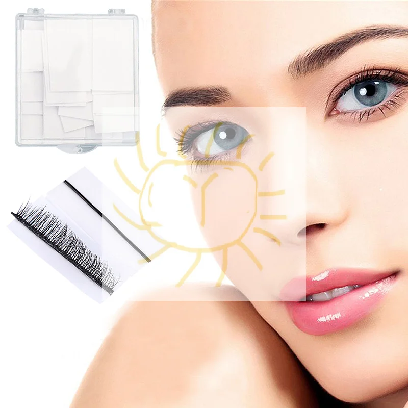 Self Adhesive Eyelashes Strips Tape Waterproof Lash Glue Strip For Lash Clusters For Self-Adhesive Eyelashes Pad Replacement