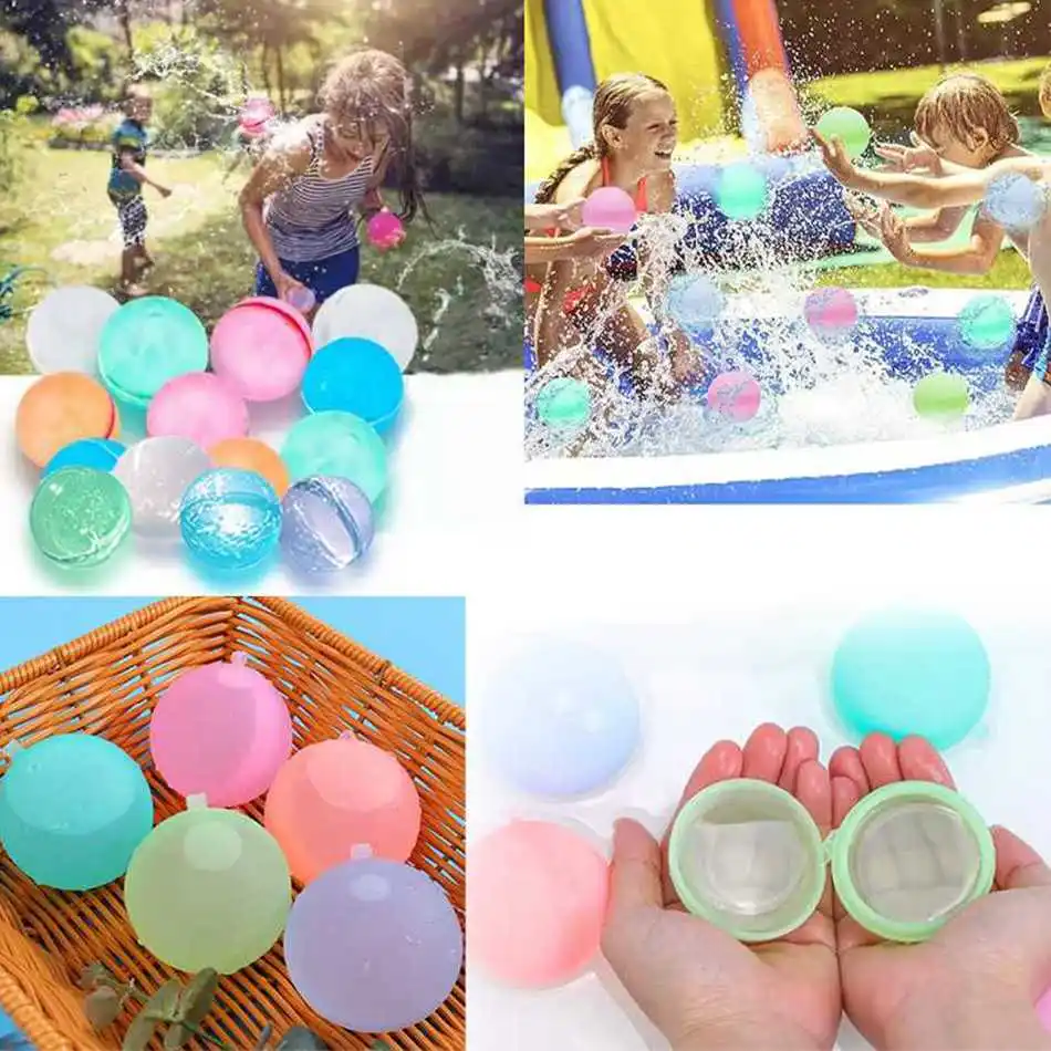 Nieuwe herbruikbare waterballonnen, hervulbare waterballon, snel vullen, zelfsluitende waterspatballen voor zwembad voor kinderen