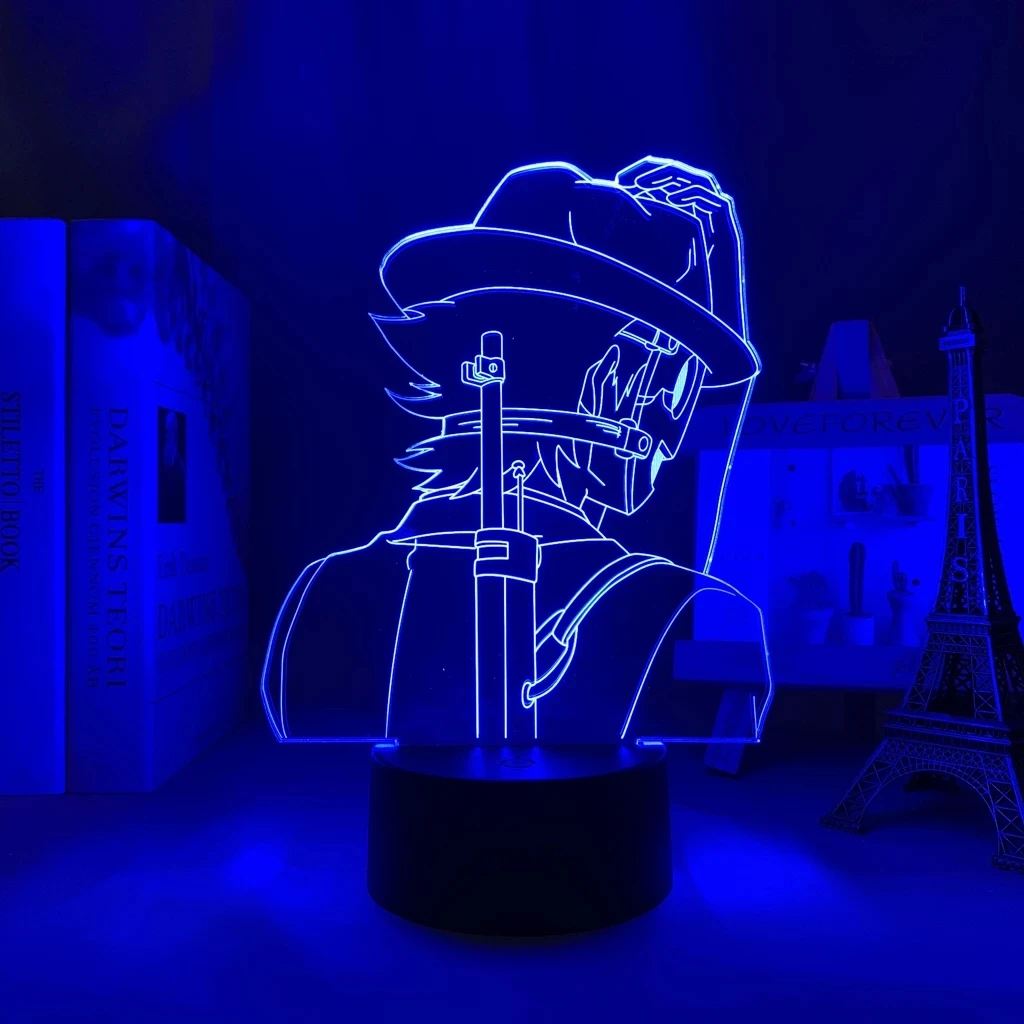 Lâmpada de mesa anime high rise invasão sniper máscara para decoração do quarto luz da noite led presente aniversário quarto decoração manga 3d luz