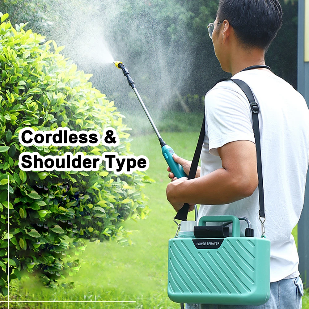 Shoulder Electric Sprinkler Garden Plants Watering Device Spraying Machine Telescopic Rod Length Adjustable Agriculture Tool