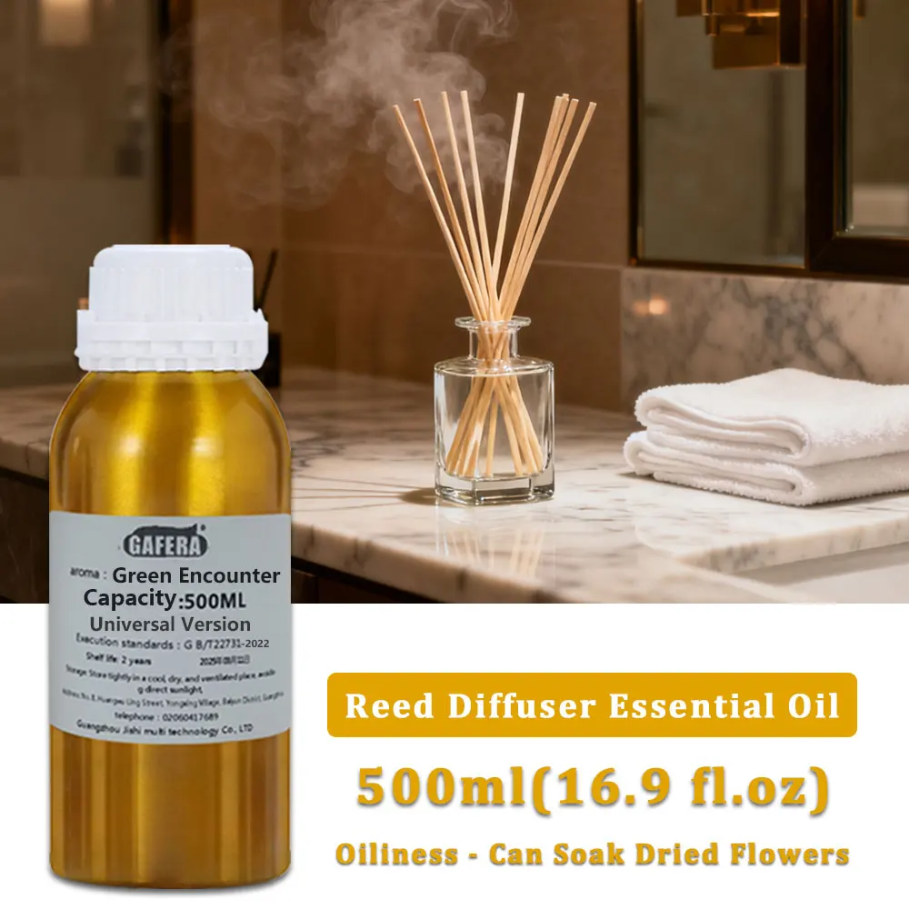 

Ароматическое масло GAFERA 500 мл (16,9 унций) Green Encounter – сменное масло для диффузора и бездымной ароматерапии