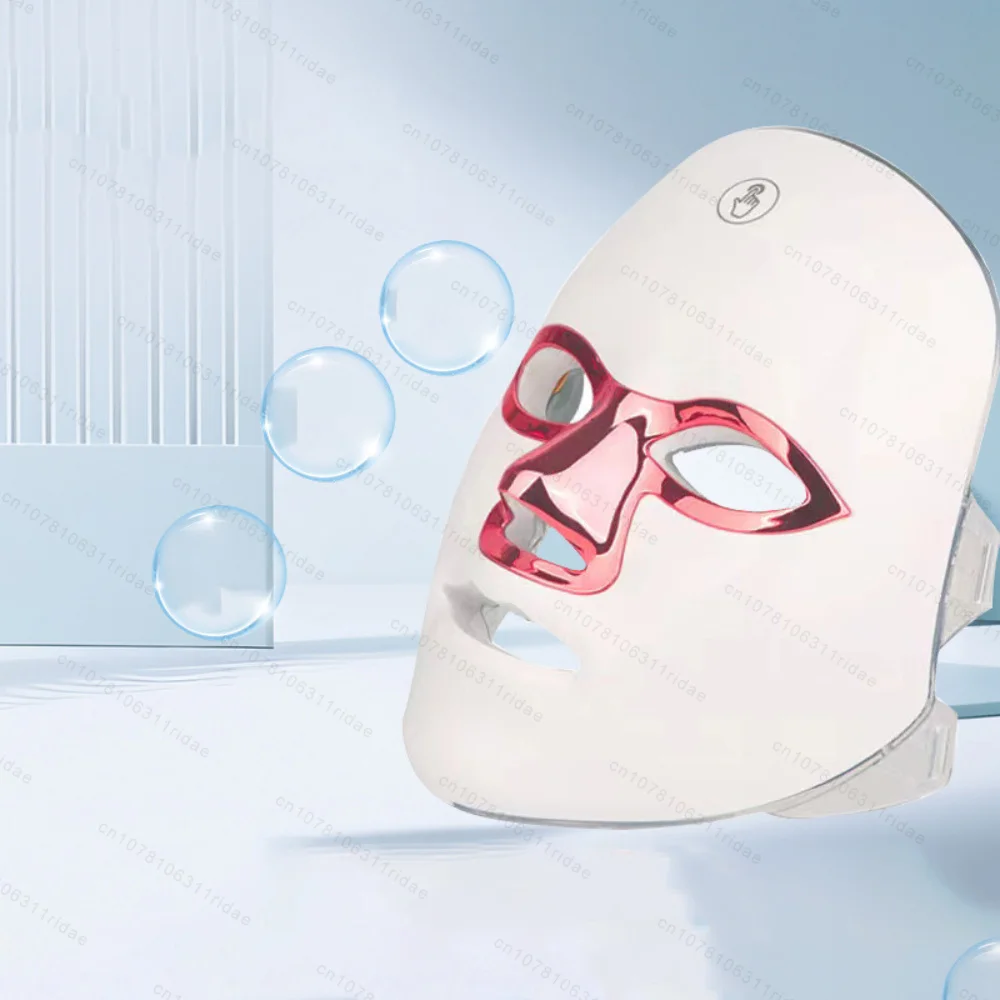 7색 LED 얼굴 미용기기 무선 광자 미용 마스크 밝은 피부 미백 관리 기기 얼굴 리프팅 미용기기