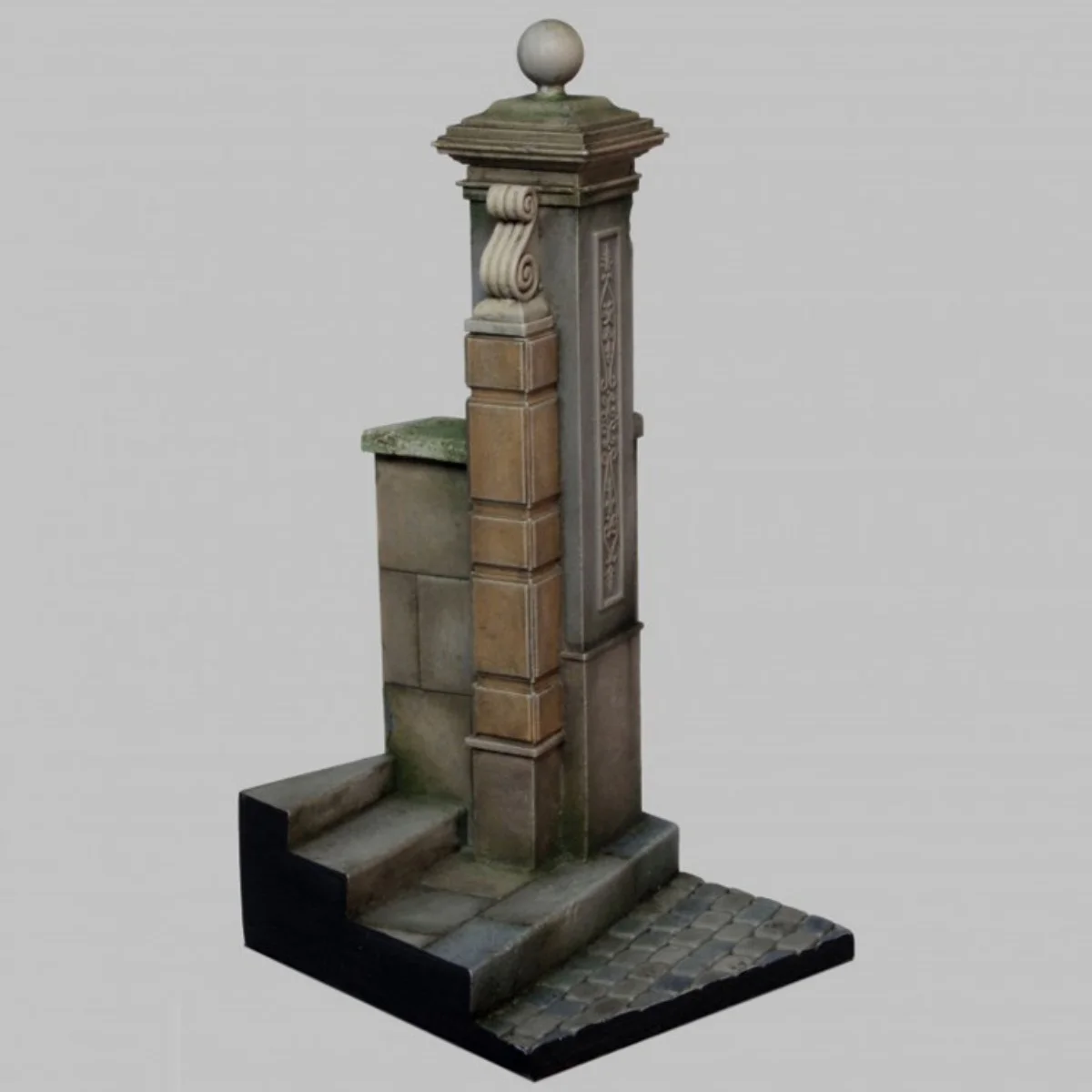1/35 Scale Doll Resin Model Kit - Military Scene - Building Pillar Base - Unassembled and Unpainted - 138