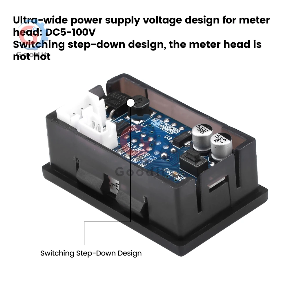Изолированный Вольтметр Амперметр постоянного тока 300 В 50A 100A 200A 400A монитор литиевой батареи 12 В 24 в 36 в 48 в 60 в 84 в с датчиком открытия Холла