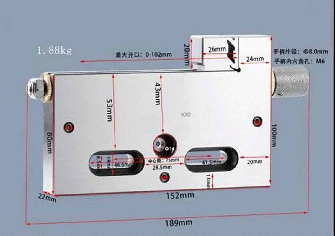 1pc Wire EDM High Precision Vise Stainless Steel 4\