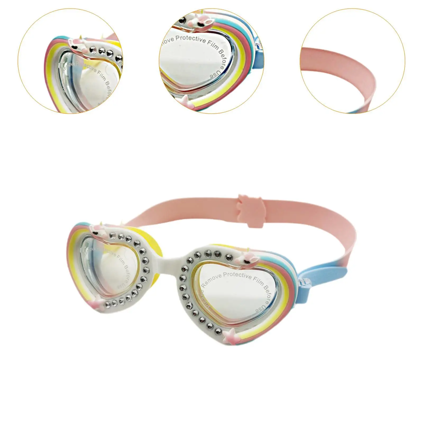 Kids Swim Goggles No Leaking Adjustable Comfortable Summer Beach Goggles Clear View with Storage Case Swimming Goggles Kids 4-14 view 5