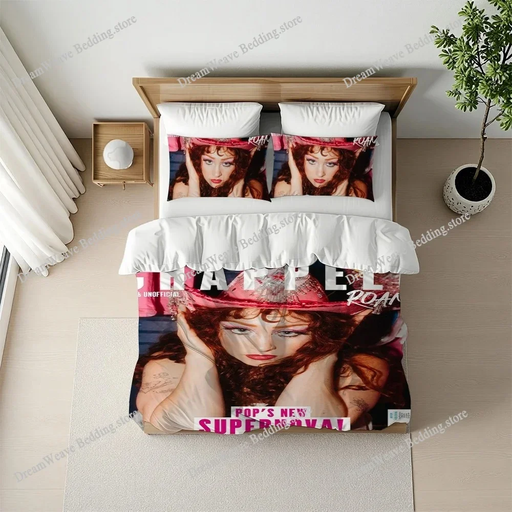 C-Chappell Roan Duvet Cover Set Home Style Bedding Soft Laundry Cotton Bed Student Dormitory Gift