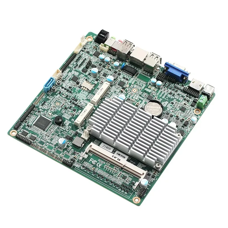 Placa Mãe NYMini Itx com Processador CPU J1900, Display LVDS/EDP, RAM DDR3, LAN, USB, Slot MSATA SSD MPCIE