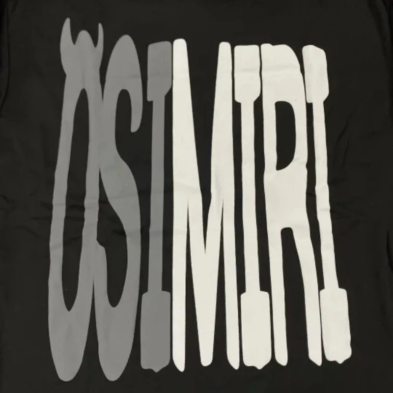 سترة هاراجوكو العصرية ذات القلنسوة بحروف إسفنجية مطبوعة بحروف كبيرة الحجم مع قلنسوة ملابس الشارع الشهير ذات علامة تجارية عصرية فضفاضة #3