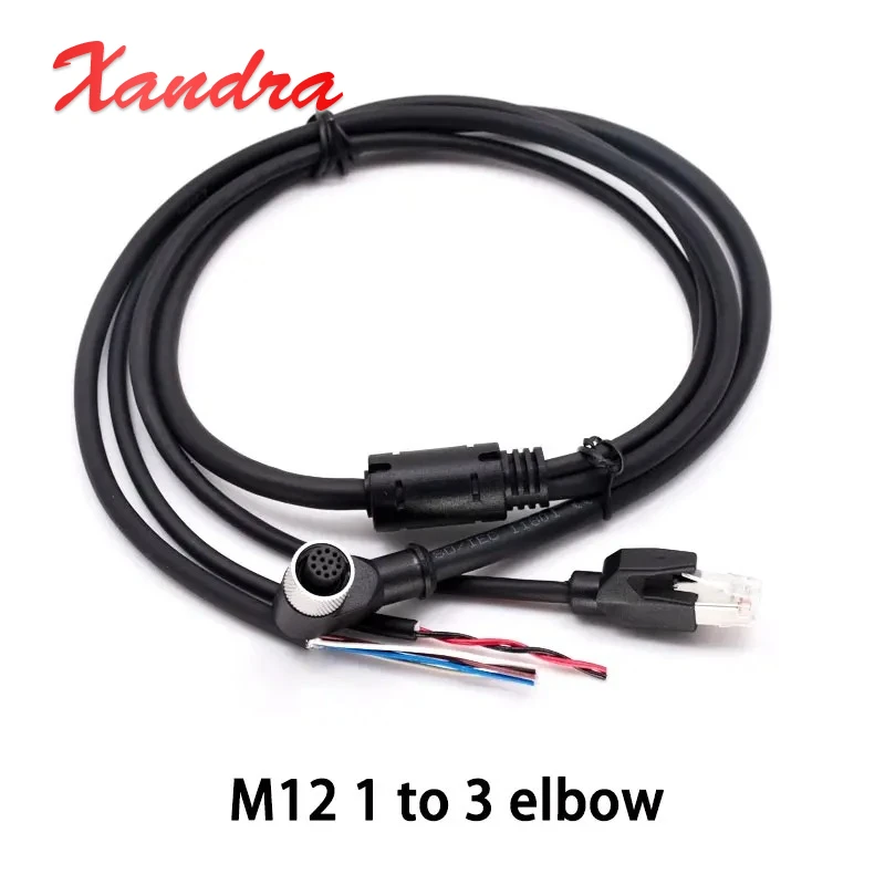 Waterproof M12 1 To 3 Mid-70 Mid-360 High-Flex Power Network Cable Cat5E Compatible with DJI Livox LiDAR DC XT60 Male/Female