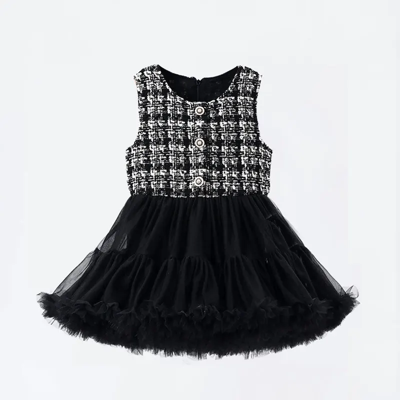 Neue Mädchen TUTU Kleid Flauschigen Tüll Ärmellose Weste Prinzessin Pettiskirt Kinder Ballett Party Leistung Kleid für Kinder L230 – Detail 11