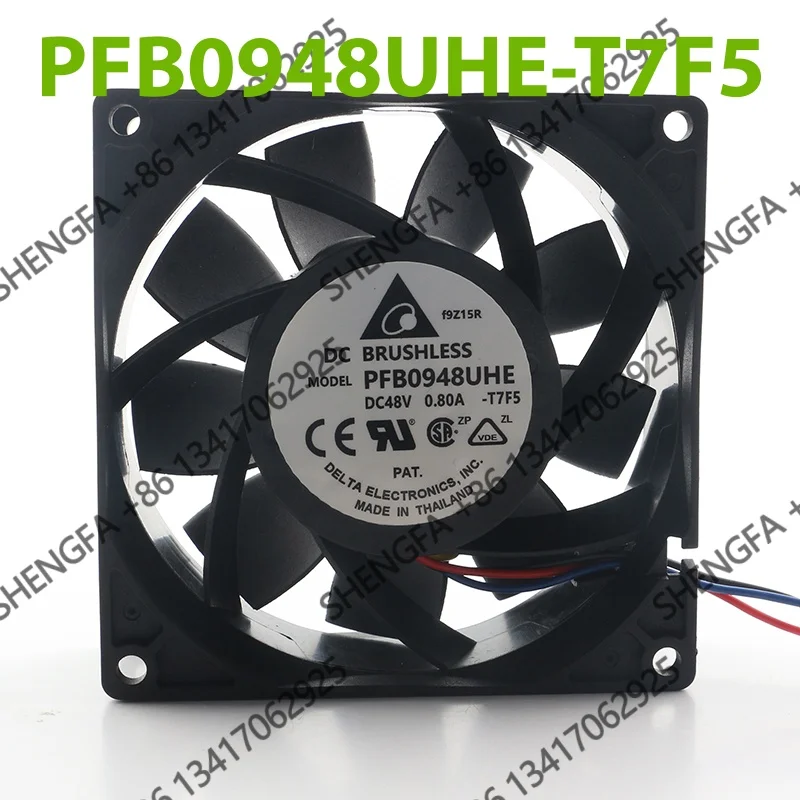 3-wire Switch Speed Regulation High air Capacity Delta 12V 24V DC48V 0.80A AC EC 9038 90X90X38MM 9CM PFB0948UHE-T7F5 Cooling Fan