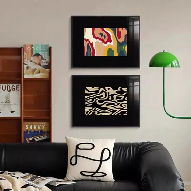 الفن جدارية الفرنسية الرجعية غرفة المعيشة الديكور اللوحة أريكة حائط الخلفية الراقية الشعور غرفة نوم معلقة اللوحة #2