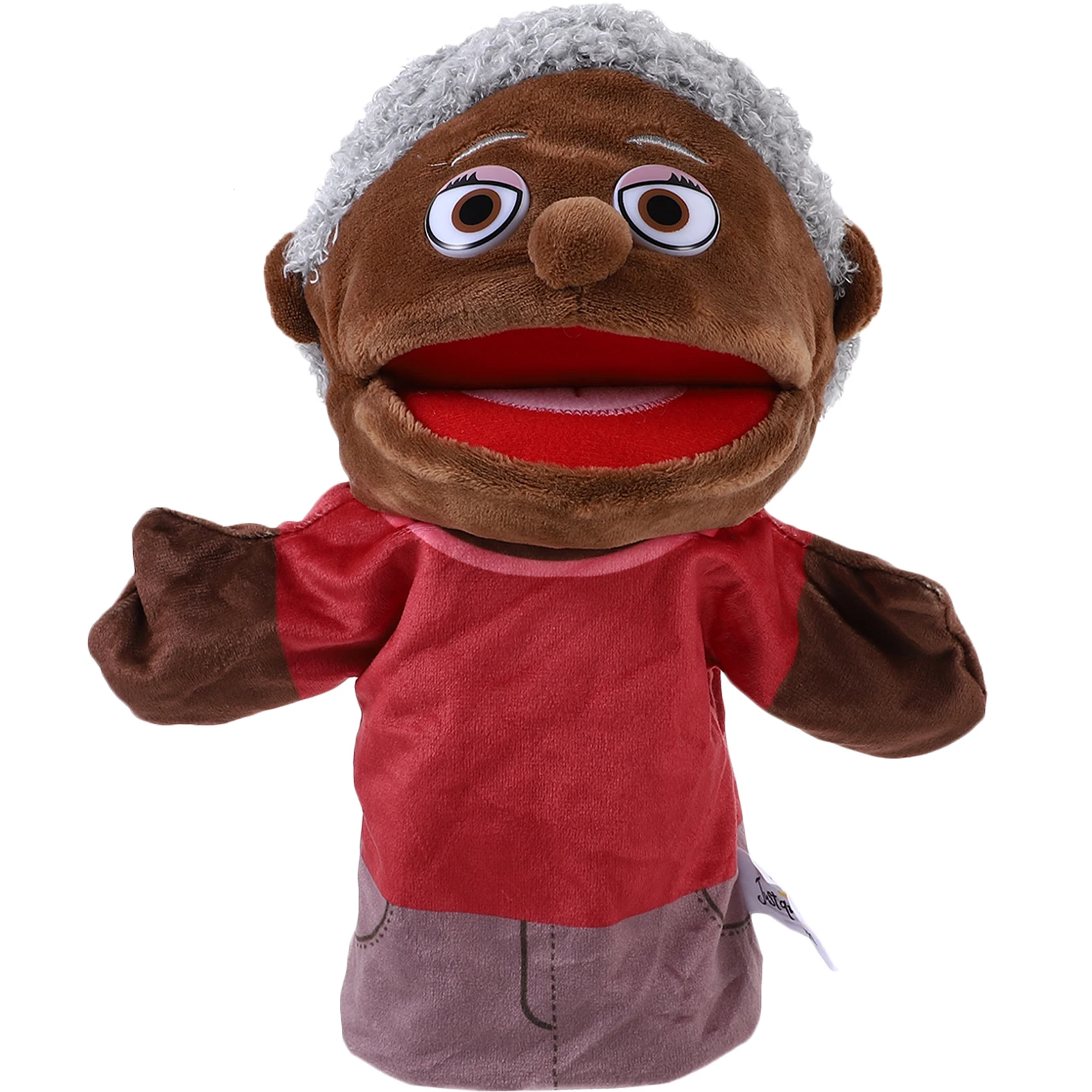 

H Puppet Props Bright Color Family Member Cartoon Gr mother Figure Lifelike Puppets for Storytelling Decorative Party