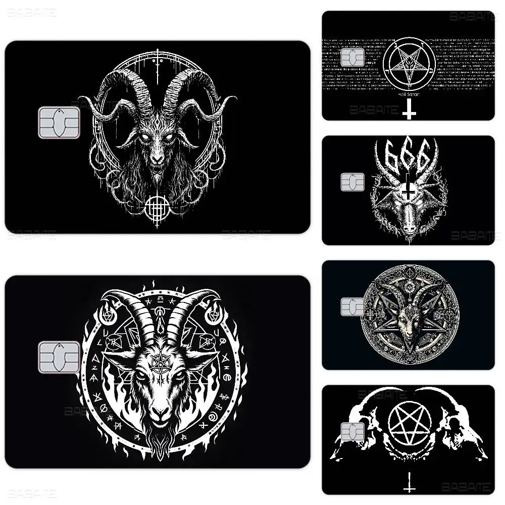 Satan Devil Goat Evil Anime Young Creidt Card Debit Card Sticker Film Case Front Tape for Small Big Chip No Chip
