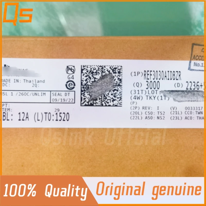 Puce IC de référence d'origine, REF3030 REF3030AIDBZR SOT-23, sortie 3V, 50 représentations/℃, nouveau
