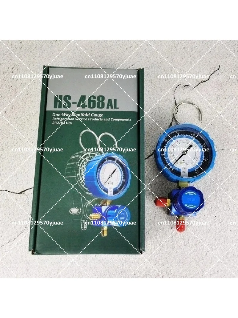 Refrigerant Gauge Set with Metal Knob for R32 Low Pressure Large Dial Shockproof