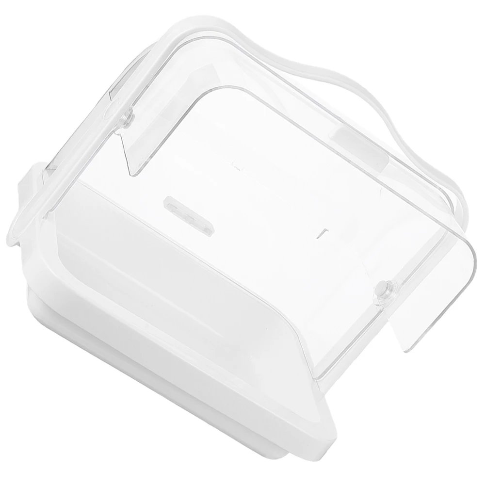 

Transparent Flip Lid Cake Bread Snack Box Dustproof Storage Freshness Food Display Small Dessert Tray St Pastry Case Party Favor