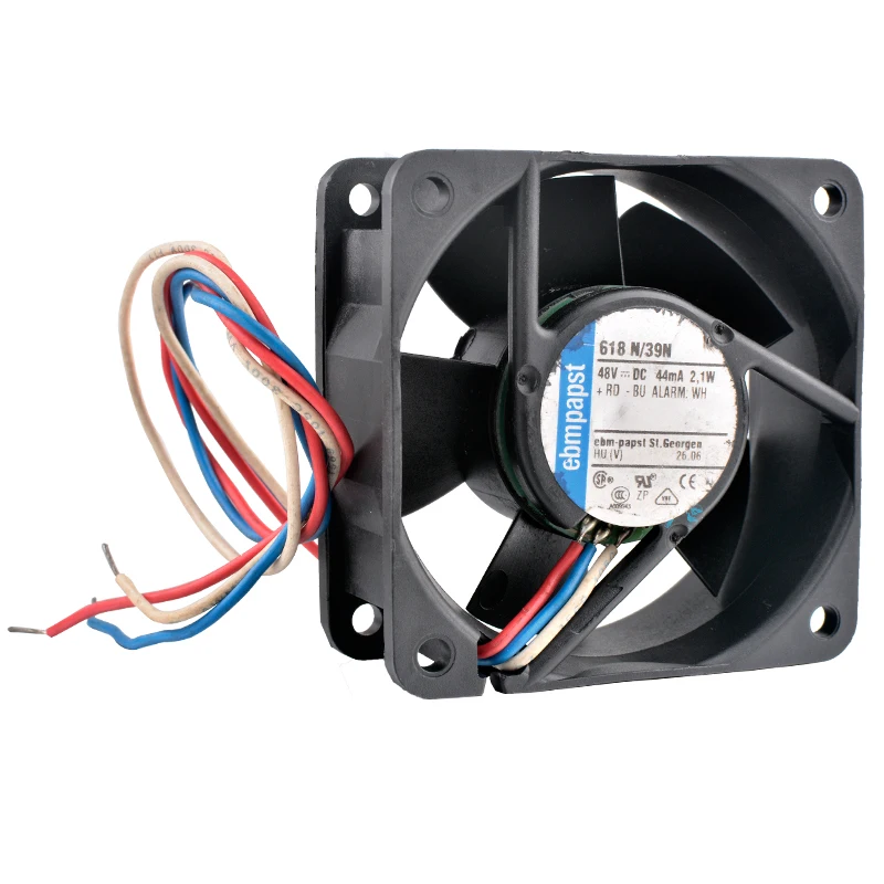 

618 N/39N 6cm 60mm fan 60x60x25mm DC48V 2.1W 44mA Dual ball alarm axial flow fan cooling fan for server frequency converter