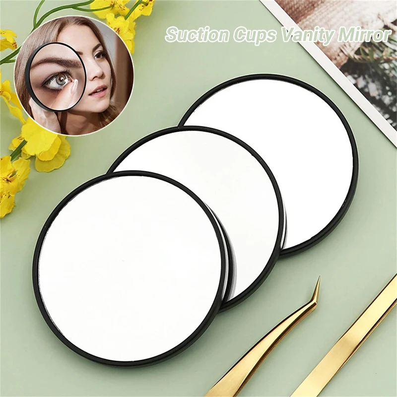 5/10/15X Magnifying Makeup Mirror Cosmetic Beauty Shaving Blackhead Magnifying Mirror for Bathroom Portable Makeup Round Mirror