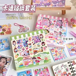 Stickers Laser Goo Card Sticker Suit Cartoon Hand Account Sticker DIY Children Goo Card Sticker Stationery