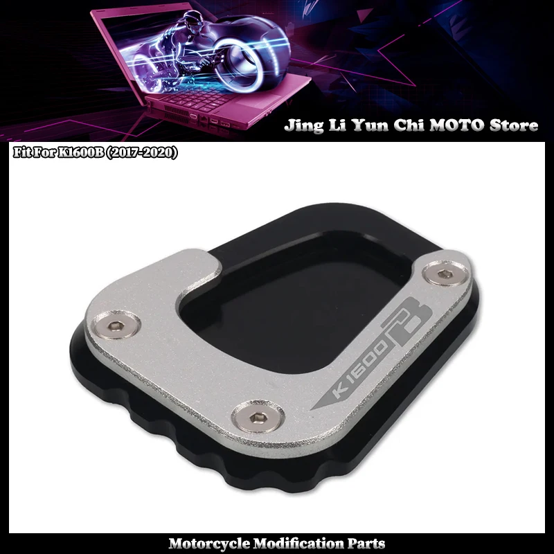 

Motorcycle CNC ickstand Foot Side Stand Extension Pad Support Plate Enlarge Fit For BMW K1600B 1600B 1600 B 2017-2020