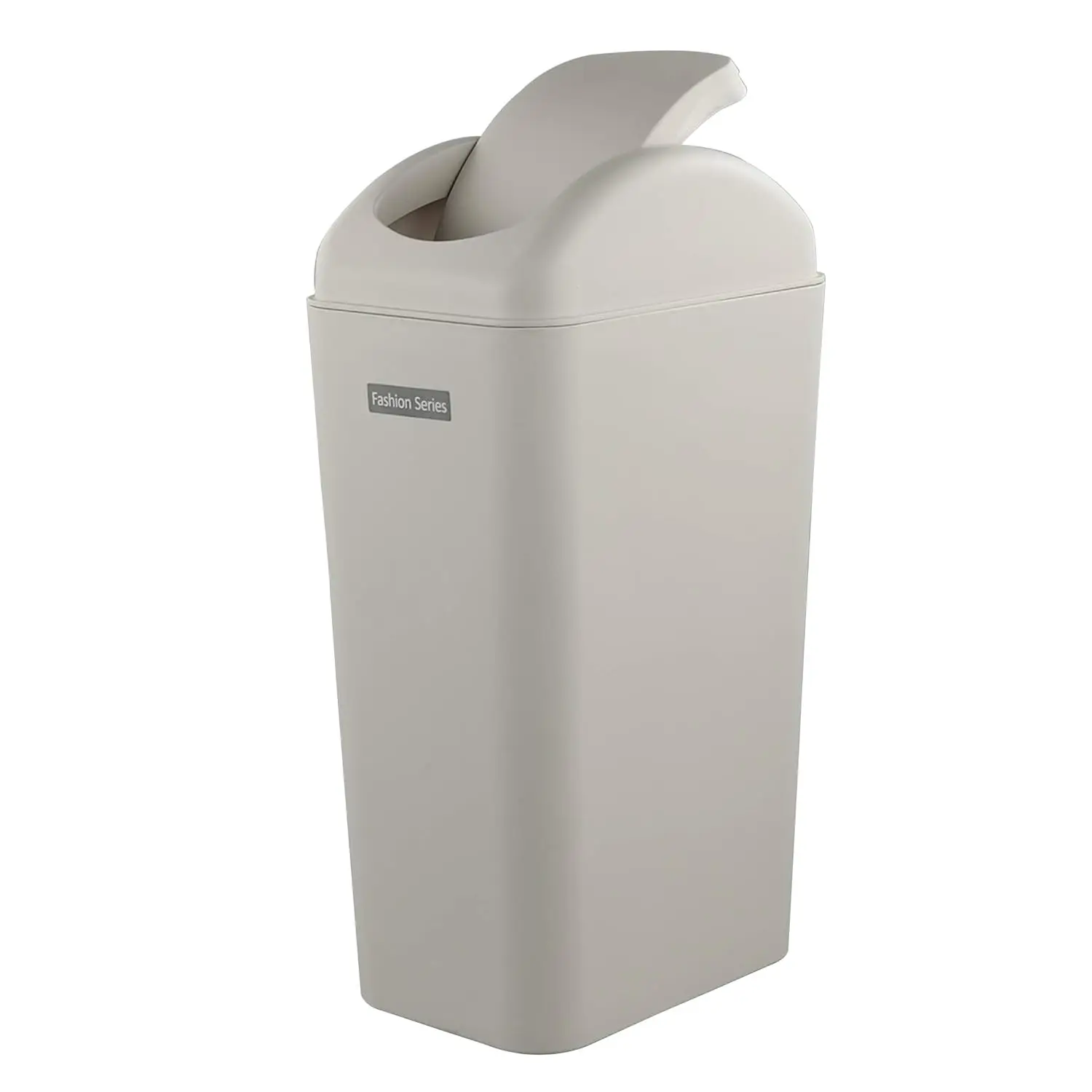 

14L Slim Trash Can, Modern Swing Bin for Small Spaces